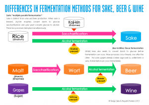 sake vs beer vs wine