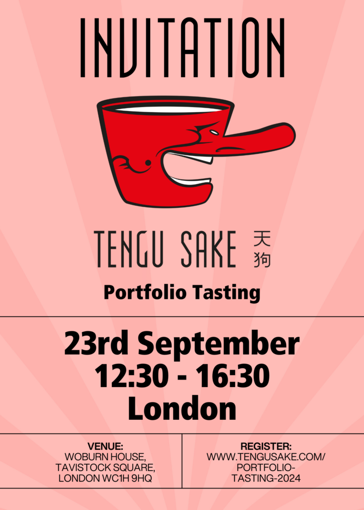 Invitation to Tengu Sake Portfolio Tasting